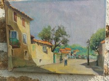 French oil canvas d'occasion  Tirepied