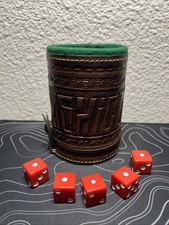 Leather dice cup for sale  Rough and Ready