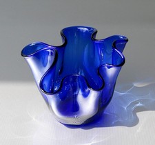 Murano taschentuchvase blau gebraucht kaufen  Augustdorf