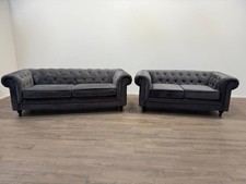 Chesterfield velvet seater for sale  BOSTON