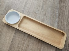 Wooden serving tray for sale  BURY