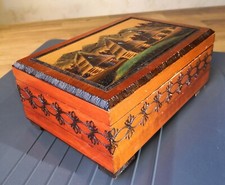 Holzschatulle met intarsien gebraucht kaufen  Niederzier