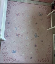Tapis rose papillons d'occasion  Gentilly
