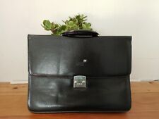 Usado, Mont Blanc Dial Lock Briefcase Bolsa de Negócios Preta Luxo Atemporal comprar usado  Enviando para Brazil