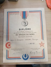 Diplôme médaille commémorat d'occasion  Carqueiranne