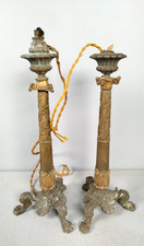 Paire candelabres bronze d'occasion  Yffiniac