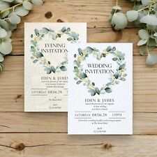 Eucalyptus wedding invitations for sale  WELLINGBOROUGH