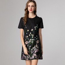 Usado, Atacado de fábrica 2025 novo vestido popular jacquard impressão moda verão S-XXL comprar usado  Enviando para Brazil
