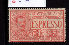Royaume D'Italie Espressi Effigie Vittorio Emanuele III C 25 Linguellati Mlh segunda mano  Embacar hacia Mexico