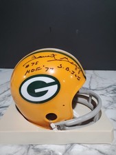 Usado, Mini capacete Forrest Gregg #75 assinado Green Bay Packers 2 barras "HOF 77 SB I & II" comprar usado  Enviando para Brazil