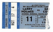 Bilhete de TV Larry Holmes - Gerry Cooney 11/06/82 San Rafael CA circuito fechado comprar usado  Enviando para Brazil