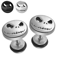 Fakeplugs Jack Skellington Nightmare Before Christmas Halloween schwarz silber comprar usado  Enviando para Brazil