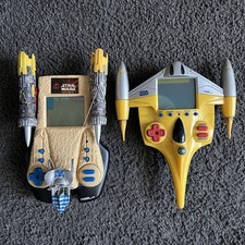 1999 Star Wars Episode 1 Tiger Electronic Handheld Naboo Cruiser + Pod Racer comprar usado  Enviando para Brazil