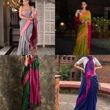 Women khadi saree d'occasion  Expédié en Belgium