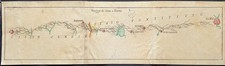 mappa manoscritta viaggio siena roma lazio toscana 1780 Famiglia Giachi rara comprar usado  Enviando para Brazil
