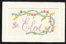 CARTE BRODEE - Prénom - Saint ELOI - Embroidered Card comprar usado  Enviando para Brazil