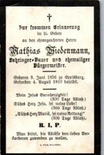 Sterbebild bürgermeister math gebraucht kaufen  Singen (Hohentwiel)