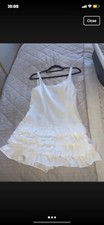 Zara white ruffle for sale  GLASGOW