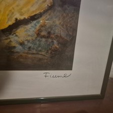 Litografia fiume 80x50 usato  Catania