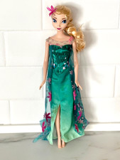 Disney Frozen Fever Festa de Aniversário ELSA Brinquedo Boneca Figura Vestido Verde Mattel 1999 comprar usado  Enviando para Brazil