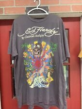 Camiseta vintage Ed Hardy Christian Audigier caveira Japão preta XXL feita nos EUA comprar usado  Enviando para Brazil