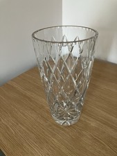 Lead crystal vase for sale  HEBBURN