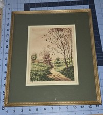 Vintage paris etching for sale  Greenville
