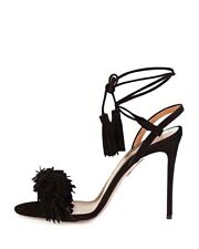Aquazzura fringe sandals for sale  BURY