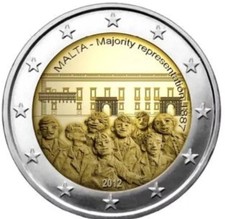 Euro commémorative malte d'occasion  Arpajon-sur-Cère