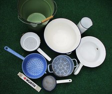 Antik emaille geschirr gebraucht kaufen  Jößnitz
