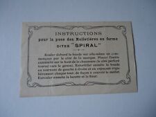 Instructions bande molletiere d'occasion  Seloncourt