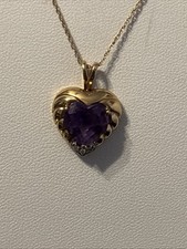Heart shaped amathest for sale  Shelburne Falls