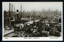 Cena de pesca ISLE of LEWIS Stornoway North Beach. Foto real 1910, usado comprar usado  Enviando para Brazil