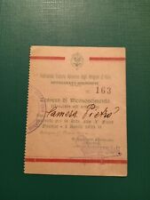 Tessera pnf federazione usato  Zelo Buon Persico