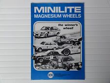 Minilite wheel brochures for sale  GLASGOW