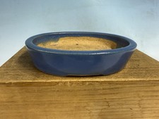 Vaso de árvore bonsai japonês desconhecido tamanho Shohin esmalte azul 7” comprar usado Vaso de árvore bonsai japonês desconhecido tamanho Shohin esmalte azul 7” comprar usado  Enviando para Brazil