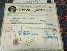 Venezia 1931 fattura usato  Fontanafredda