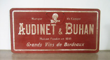 Ancienne plaque publicitaire d'occasion  Neuville-aux-Bois