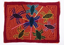 Vintage Mola Panamá Kuna - ARANHA GEOMÉTRICA - Excelente comprar usado  Enviando para Brazil