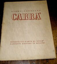 Carlo carrà monografie usato  Italia