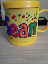 "SEAN" Kids Childs nome 3D plástico 10 oz. Caneca amarela John Hinde personalizada comprar usado  Enviando para Brazil