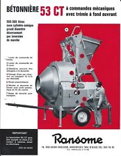 Equipment brochure ransome d'occasion  Expédié en Belgium