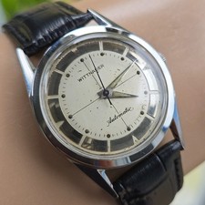 Usado, Vintage WITTNAUER relógio automático masculino mira de dois tons década de 1950 comprar usado Usado, Vintage WITTNAUER relógio automático masculino mira de dois tons década de 1950 comprar usado  Enviando para Brazil