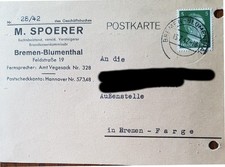 Bremen blumenthal postkarte gebraucht kaufen  Vallendar