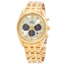 Usado, Relógio masculino Orient cronógrafo contemporâneo mostrador champanhe RA-TX0301G comprar usado  Enviando para Brazil