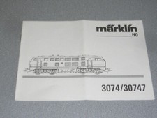 Märklin 30747 bedienungsanlei gebraucht kaufen  Gräfelfing