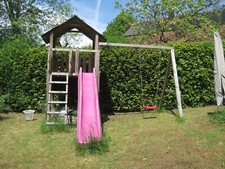 Spielturm holz rutsche gebraucht kaufen  Roßtal