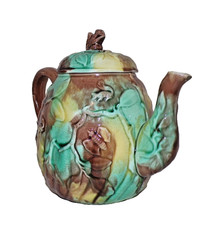 Teapot antique majolica for sale  BECCLES