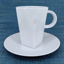 Caneca e pires de café NESPRESSO PURE grande jogo N1742 porcelana branca comprar usado  Enviando para Brazil
