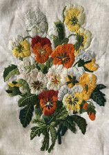 Vtg crewel embroidery. for sale  Lehighton